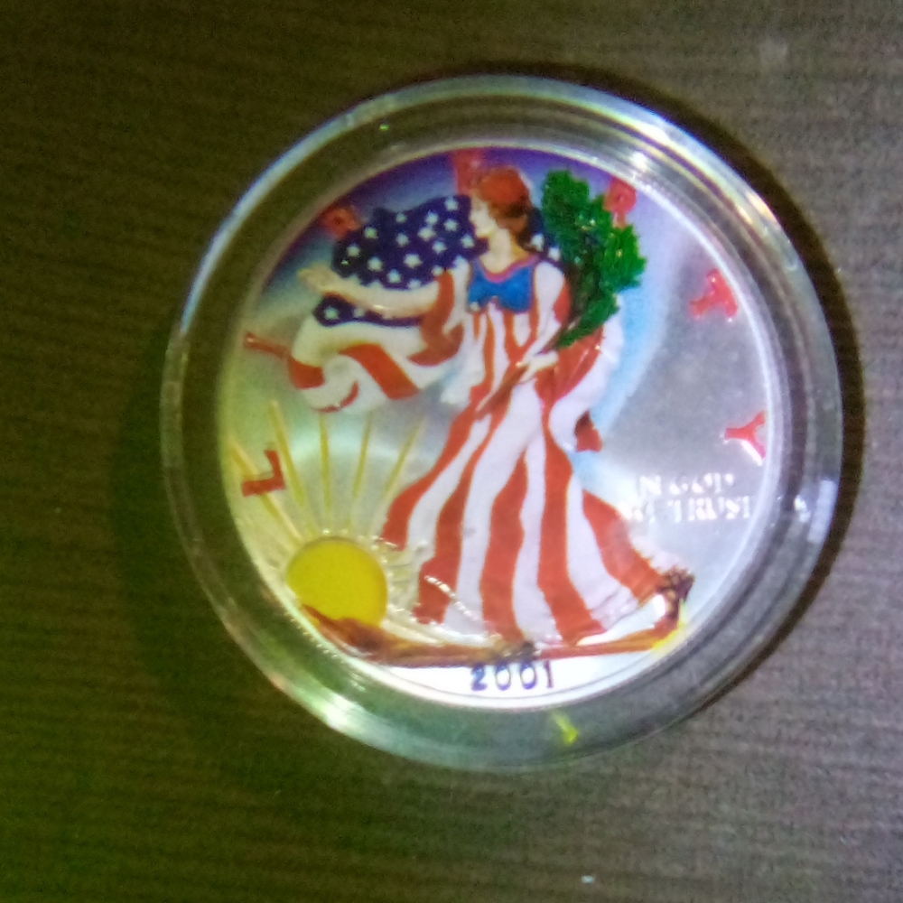 2001 Liberty American Eagle Silver Coin Bouillon